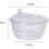 Salad Spinner 22.8x12cm Multi-Use Vegetable Dryer for Kitchen White Plastic Lettuce Spinner Drain Tool 5