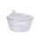 Salad Spinner 22.8x12cm Multi-Use Vegetable Dryer for Kitchen White Plastic Lettuce Spinner Drain Tool 1
