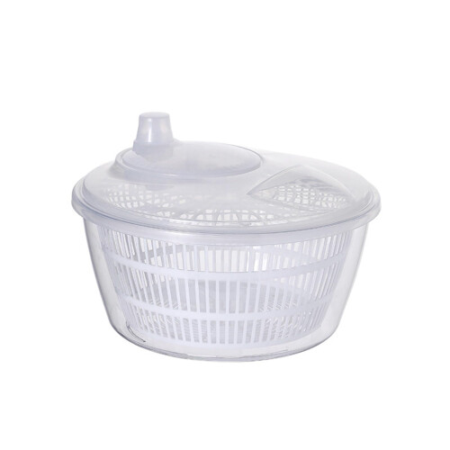 Salad Spinner 22.8x12cm Multi-Use Vegetable Dryer for Kitchen White Plastic Lettuce Spinner Drain Tool