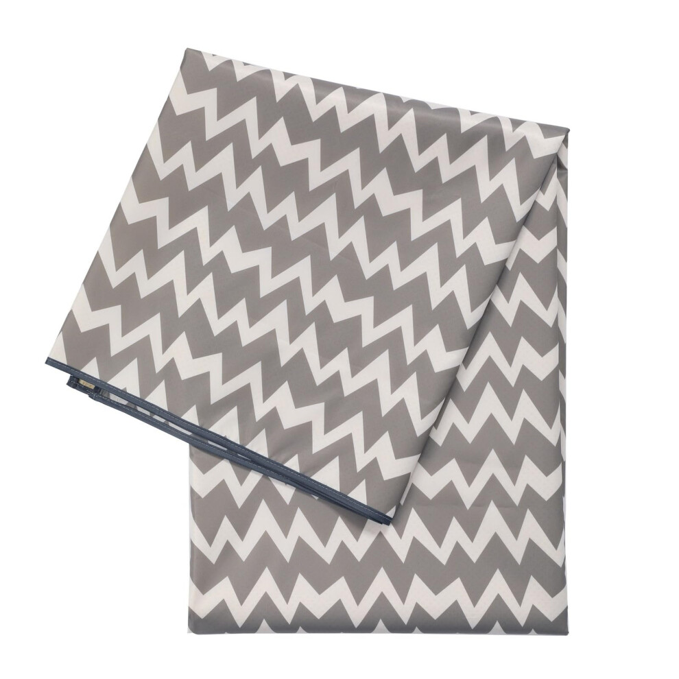 Baby Splat Floor Mat 130x130cm Waterproof High Chair Splash Mat Anti-Slip Chevron Weaning Feeding Messy Mat