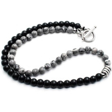 Tiger Eye Necklace for Men Healing Stone Beaded Necklace Crystal Handmade With
