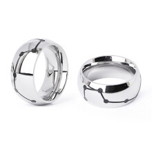 BDSM Penis Ring Stainless Steel 28mm Glans Ring Wide Cock Ring Foreskin Intimate Jewelry Sex Toy for Men Silver