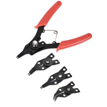 6-Inch 4 in 1 Circlip Pliers Set for Internal External Retainer Rings, Multi-Angle Design, Durable Stainless Steel