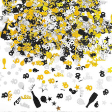 3000 Pieces Birthday Confetti Number 40 Glitter Confetti Birthday Cake Confetti