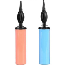 Blue & Red Manual Balloon Pump 2 Pack, Two-Way Handheld Air Pump for Kids Party