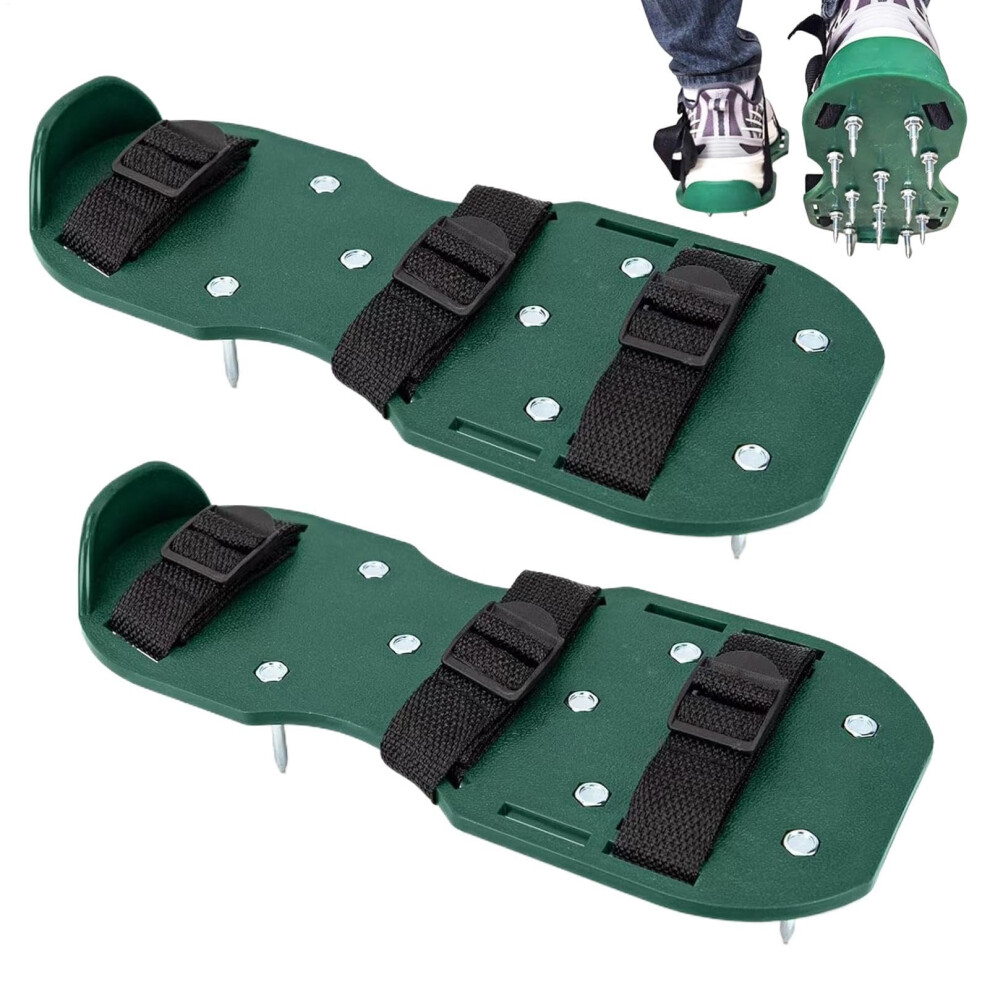 Spike Shoes - Heavy Duty 2x Adjustable Soil Aerator for Lawn Care | Gardening Spikes for Yard Aeration Supplies-image-OPC-PKDPB7T-NEW