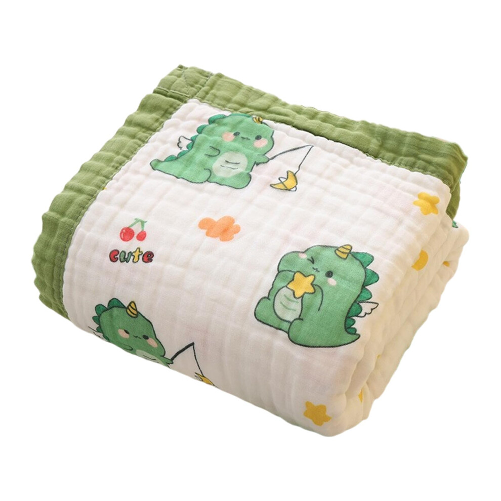 Multi Purpose Infant Towel Wrap Blanket 110x110cm 6 Layers Gentle Gauze for Strollers and Daily Use