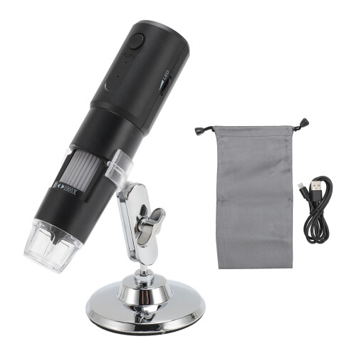 Wireless Digital Microscope 1000X HD WiFi for Android iOS & PC 8 LEDs 1