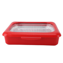 Compact Tin Foil Tray for Easy Food Storage on Camping Adventures