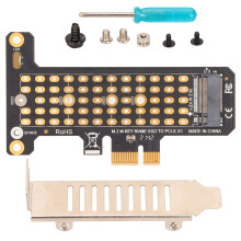 NVMe M.2 to PCIE X1 Riser Card Aluminum Heat