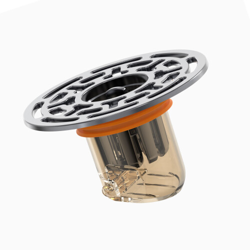 Insert de drain de sol avec couvercle orange 34-45 mm 20 g