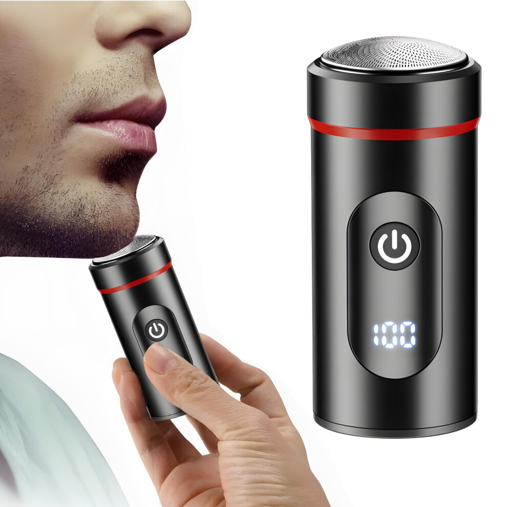 Men's Mini Razor - USB Rechargeable Capsule Shaver for Intimate Areas, Portable Electric Shaver for Travel, Compact Design