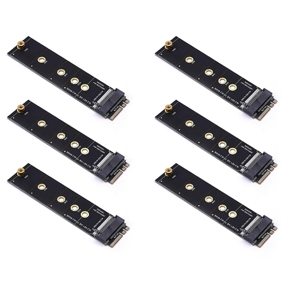 6X M.2 A+E Key Slot To M.2 Nvme Adapter Card For Pcie Ssd Expansion, Compatible With Ngff Key-M Devices 9016109740816
