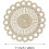 2 Pieces 10 Inch Doilies Crochet Handmade Coasters Round Placemat Rustic Table 1