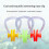 14 Pcs Random Color Waterproof Silicone Swimming 7