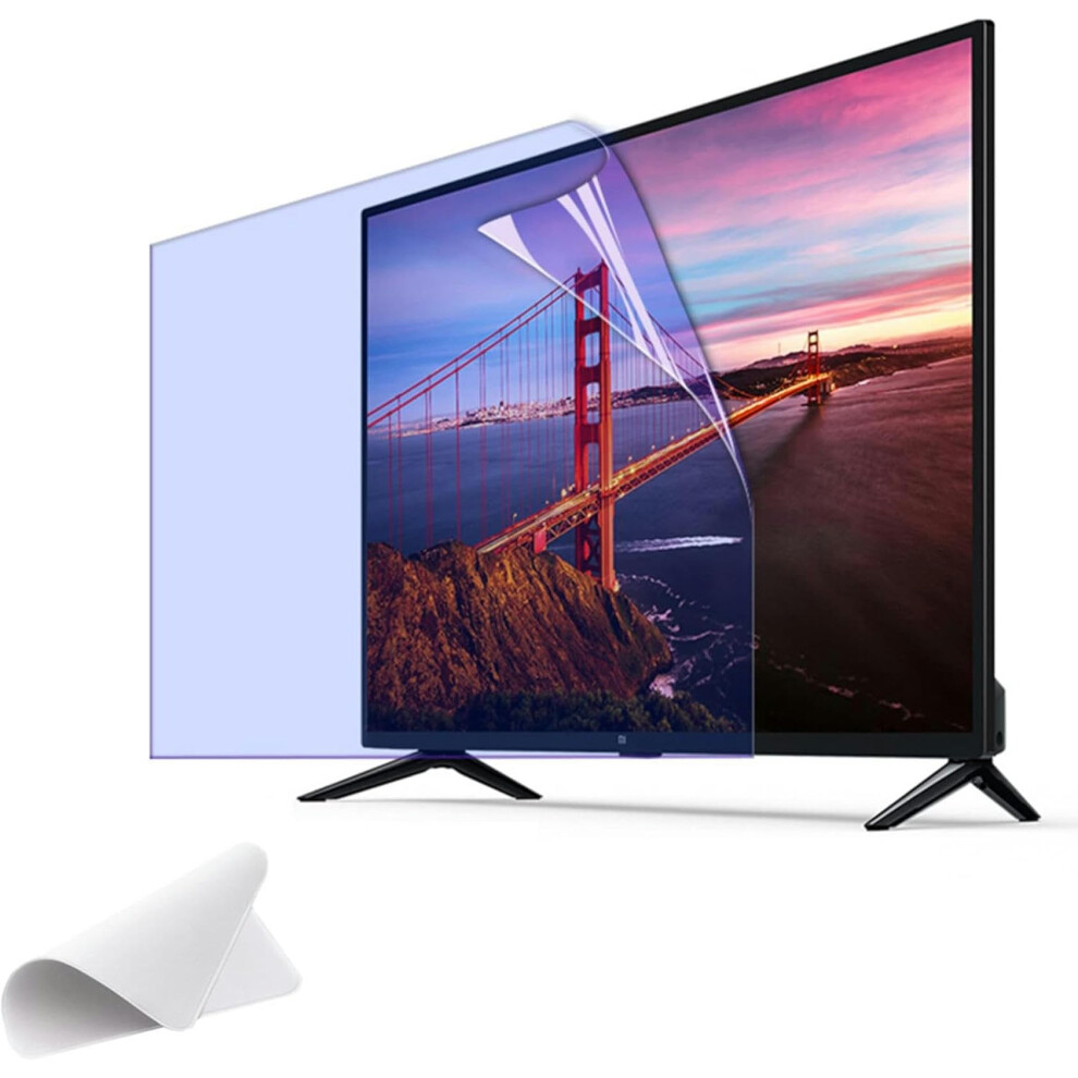 Blue Light Blocking Screen Protector for 32-75 Inch Monitor - Anti Glare UV Protection for LCD LED Displays - 42 Inches 930 43 Inches 942x529mm