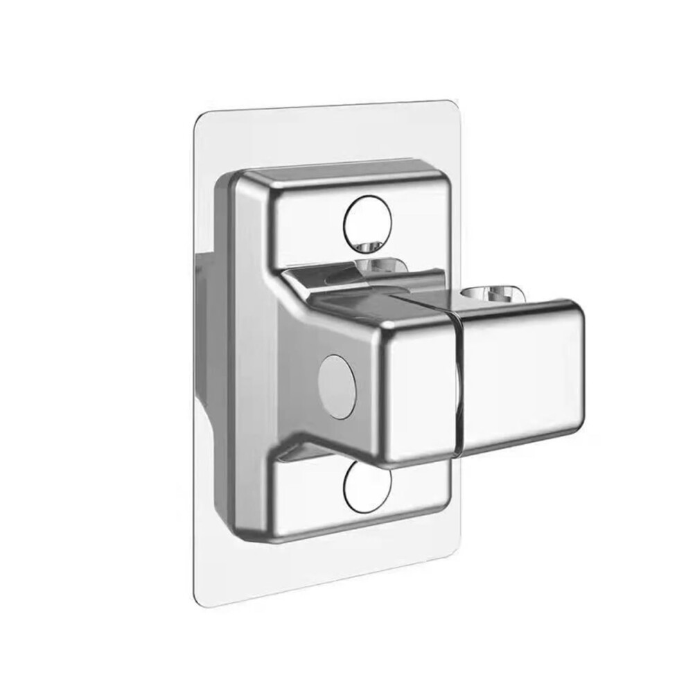 Handheld Shower Head Holder Bracket Wall Mounted Adjustable Self-Adhesive Rotatable Silver Bathroom Accessory 9016109740960