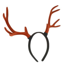 1pc Big Antler Headband Fawn Horn Headpiece Reindeer Antlers for Adults Chic Xmas Antler H