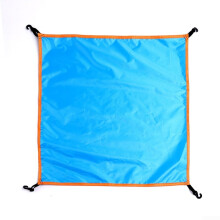 Tent Tarp Cover 56x56cm Blue for Outdoor Protection from Rain, Wind, and Sun, Durable Waterproof Material