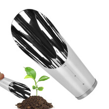 Garden Scoop - Stainless Steel Plant Soil Scooper for Repotting, Composting, Seedling Transplanting, and Weeding