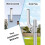 Support d'antenne mural en acier inoxydable J Pipe de 11 po 5