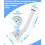 Support d'antenne mural en acier inoxydable J Pipe de 11 po 8