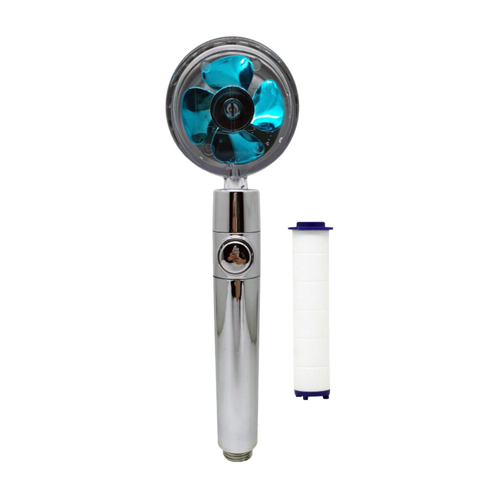 Handheld Shower Head High Pressure Turbo Fan With Cotton Filter 360 Degree Rotating G1/2 Water Saving Showerhead 6447073554216