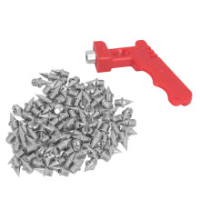 Durable 100pcs Carbon Steel Track Spikes with Wrench for Running Shoes