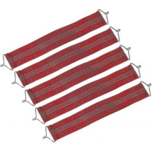 Gravity Chair Belts, 5 Pack Zero Gravity Reinforced Belt Patio Recliner Accessory for Outdoor, Red - Ya