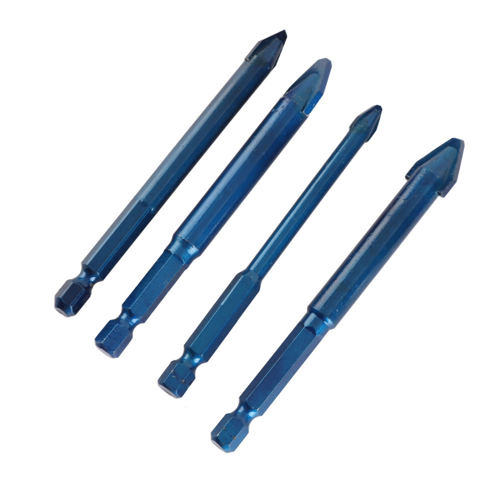 Non-Slip Hex Shank Drill Set 6-12Mm For Concrete Glass Tile Carpentry 4931348352697
