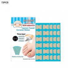 36pcs/48pcs/60pcs/72pcs/120pcs Toenail Patches Self-adhesive Three-layer Fabric New Ingrown Toenail Corrector Sticker for Unisex Tw