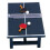 Decorative Mini Ping Pong Table with Ball Compatible with 1/10 Track - ya 3