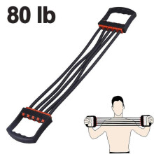 Adjustable Chest Expander Resistance Strength Trainer, Black Yoga Beauty Back Chest Expander And Lajin Artifact - Black