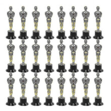 24 Pack Plastic Gold Star Award Trophies Statuette for Party Favors,school Award,game Prize,party P