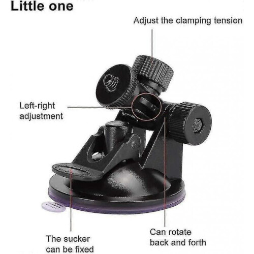Vehicle Mounted Camera Vacuum Sucker Mounting Holder 76mm Adjustable Height - ya01 2