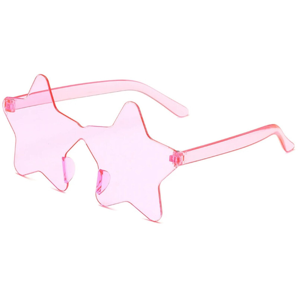 20pcs Pentagram Sunglasses Frameless Star Shaped Disco Glasses Funny Beach Eyewear for Women Men Pink Party Accessories-image-OPC-PKDQKPZ-NEW