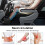 Aeroplane Footrest, Foot Hammock with Memory Foam, Portable, Adjustable, Black 3