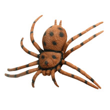 Modèle d’araignée marron en PVC, jouet de 20 x 15 cm (7,87 x 5,91 po)