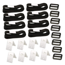 Solar Blanket Reel Accessories 24pcs Strapping Tools Kit for Above Ground Pool Covers, Durable and Easy to Use