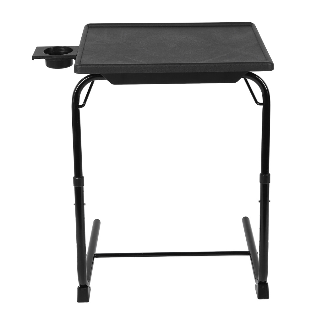 Folding TV Tray 6 Height Black Portable Study & Dining Table-image-OPC-PKDQNWR-NEW