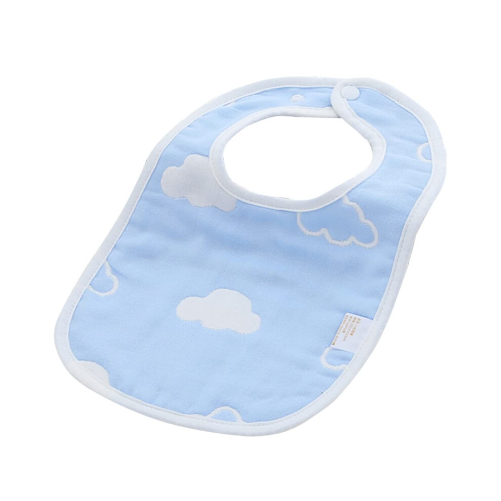 Cartoon Pattern Cotton Bibs for Boys and Girls, Soft Gauze Drool Towels, Absorbent Saliva Bibs for Infants
