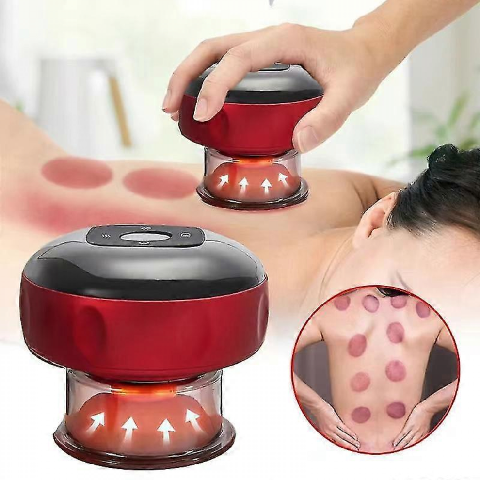 Red/Light Electric Cupping Therapy Set Smart Dynamic Cupping Machine Cupping Device Cellulite Massager 3 In 1 Massage Vacuum Therapy Machine
