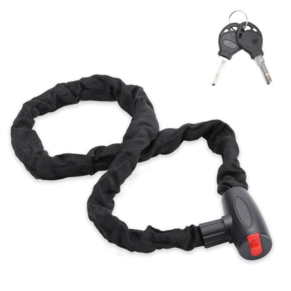 120cm Mountain Bike Lock Anti-Theft Chain Lock for Bicycle and Electric Bike, Durable Key Lock Security System-image-OPC-PKDQZMK-NEW