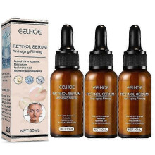 3Pcs Retinol Face Serum Anti-Aging Remove Wrinkle Firming Lifting Whitening Brightening Moisturizing Facial Skin Care