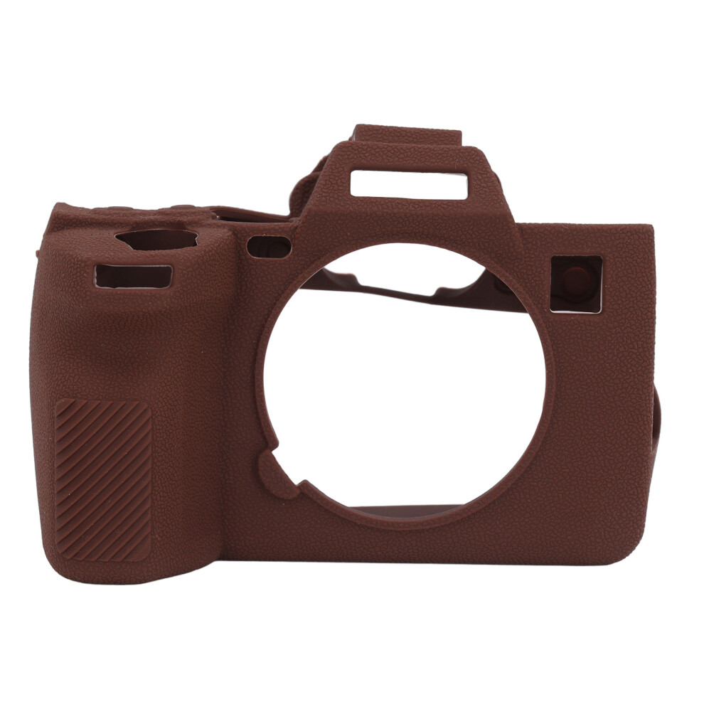 Silicone Protective Case For A7r5 Camera, Shockproof, Anti Slip, Brown 8731348406897