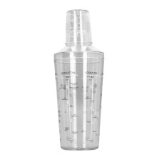 Shaker da cocktail trasparente resistente agli urti 530 ml