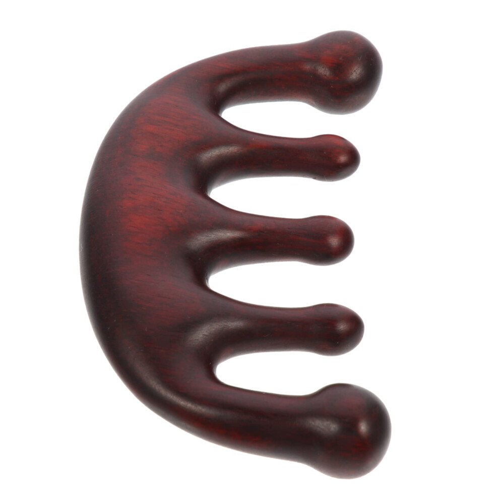 Resin Massage Comb for Scalp Care - Portable Wide Tooth Head Massager for Acupoint Relaxation at Home, Ergonomic Design