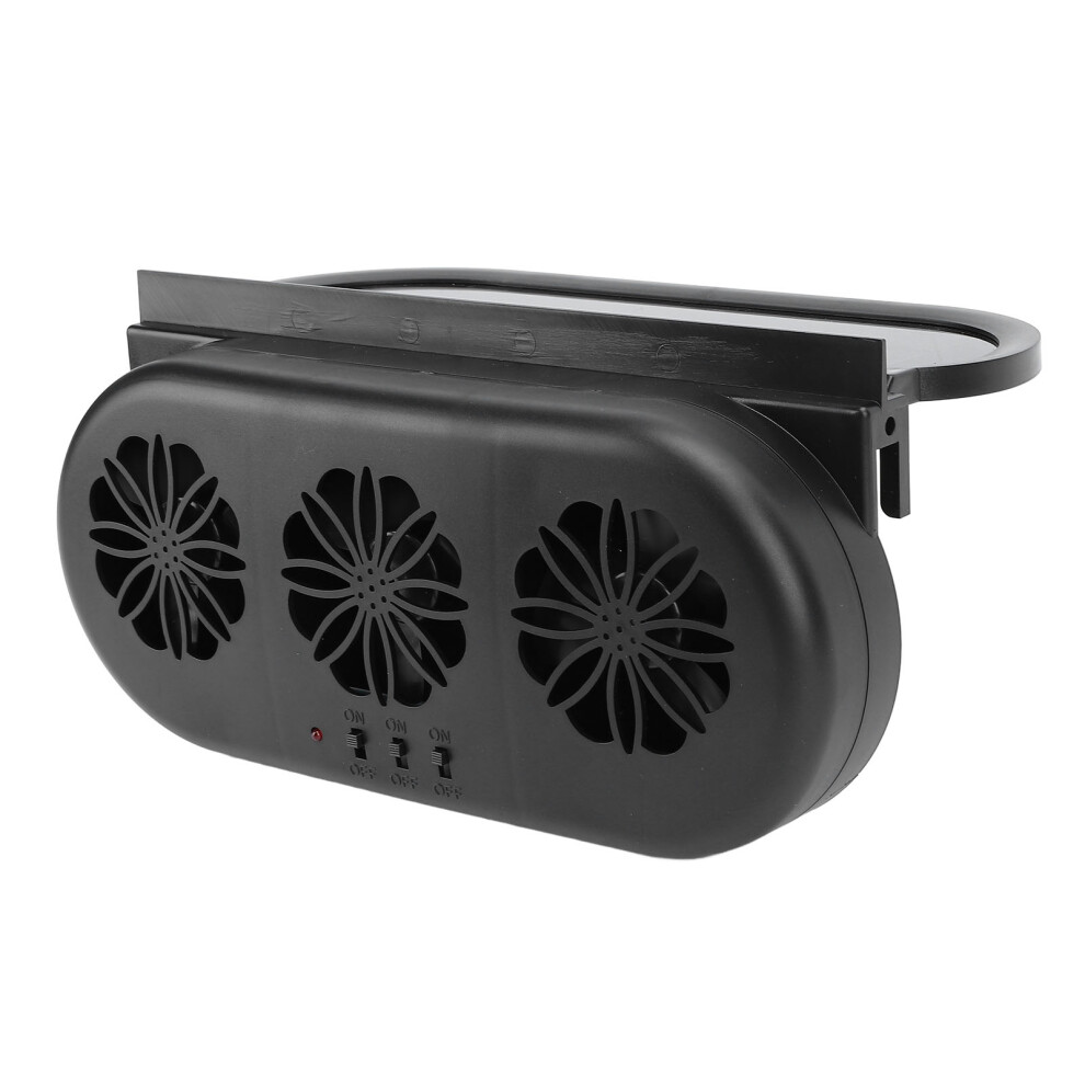 Versatile 5000Rpm Cooling Fan For Car With Solar Usb Power Black 5031348415060
