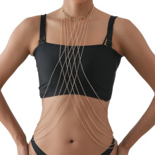 Stylish Layered Body Chain Trendy Adjustable Collar Necklace for