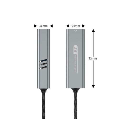 USB 5G Ethernet Adapter for Fast Speed Data Transfer on Laptops 2